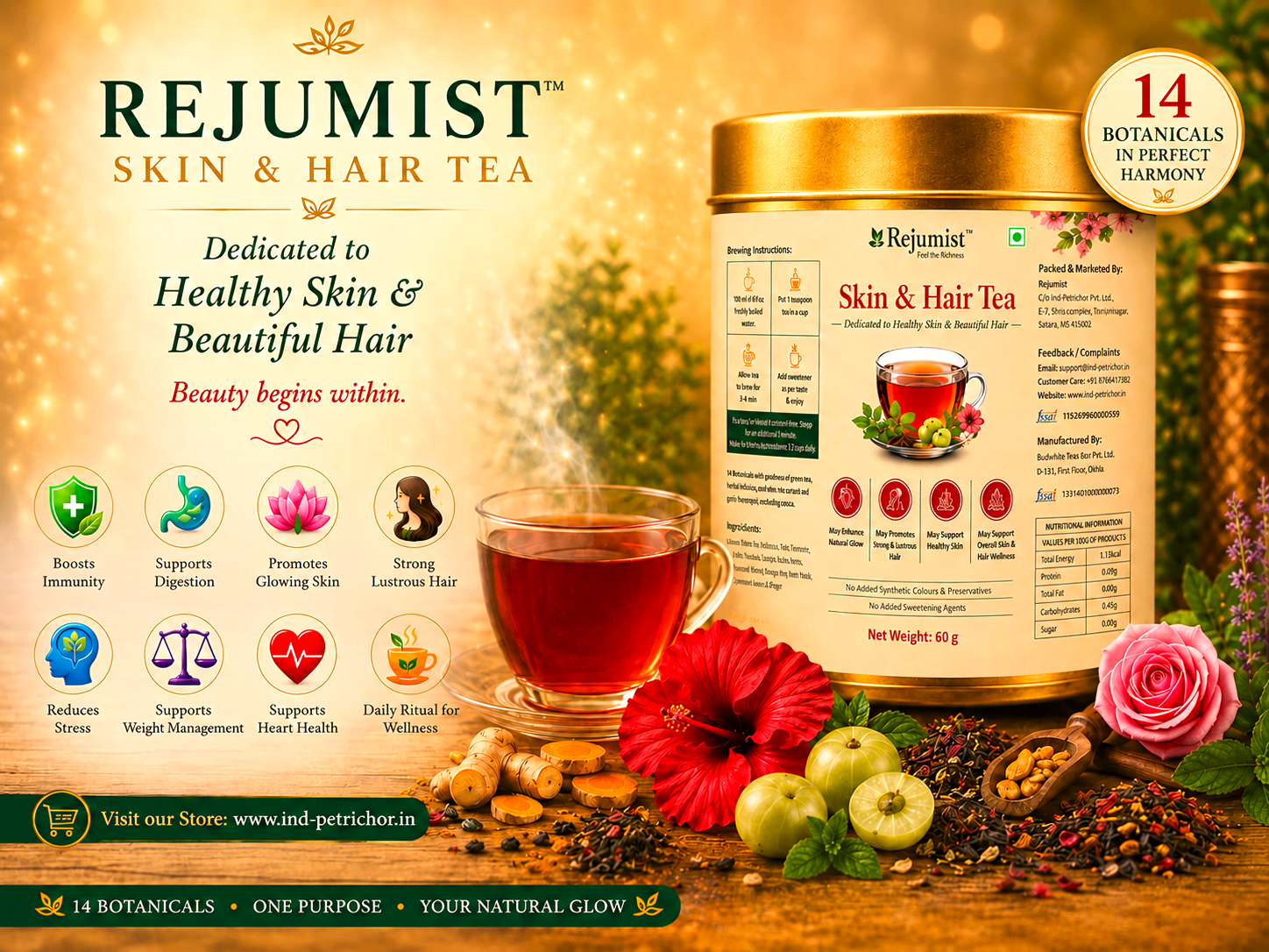 Rejumist Skin & Hair Tea 1